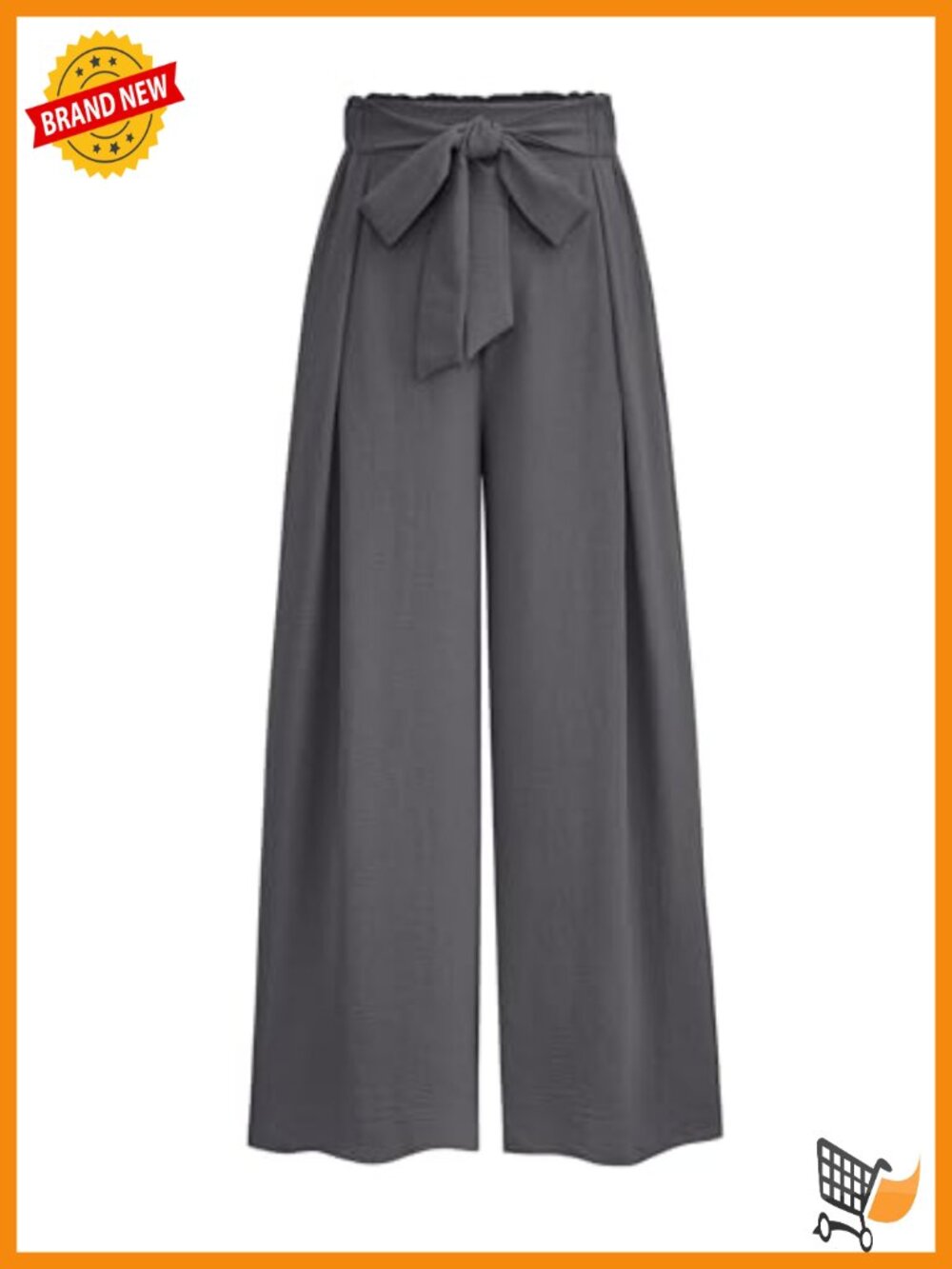 Wide Leg Palazzo Dress Pants High Waisted Pull On Trousers